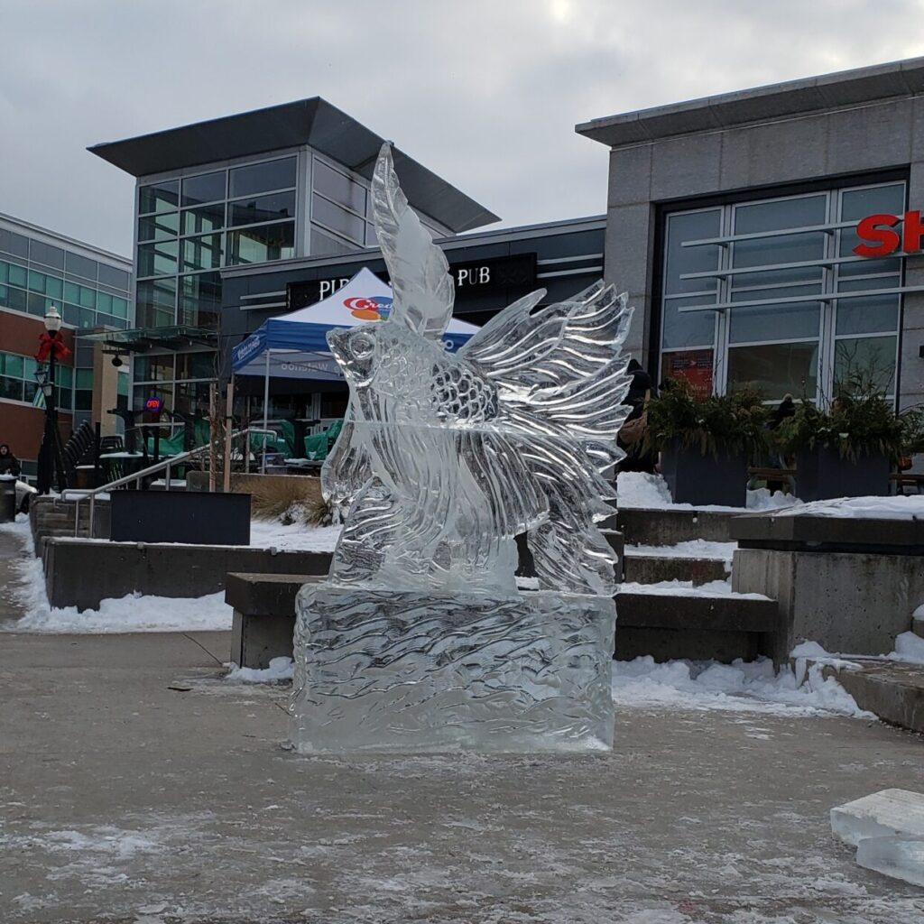 Bird Ice Sculpture