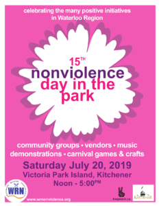 15th Annual Nonviolence Day In The Park poster