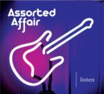 Assorted Affair | Listen (neon tube outline of a guitar on purple/blue background)
