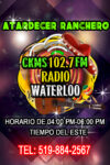 Atardecer Rancher | CKMS 102.7 FM Radio Waterloo | Horario de 04:00pm - 06:00pm | Tiempo del Este | Tel: 519-884-2567