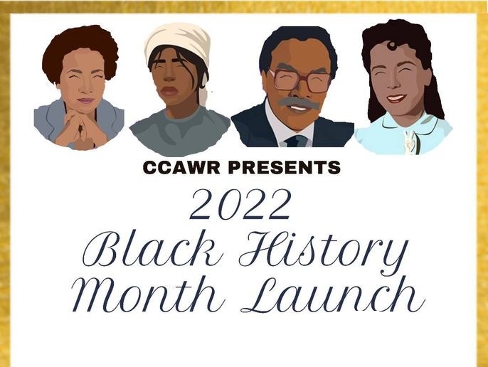 CCAWR Presents | 2022 Black History Month Launch (portrait illustrations of prominent Black community leaders)