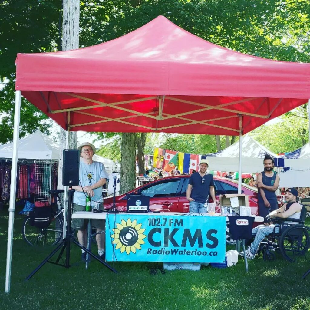 CKMS at the 2022 Multicultural Festival - the booth