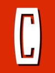C (white rectangle with a C cut out on a red background)