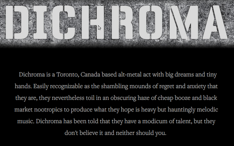 Dichroma (wordmark and text from their website)