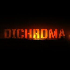 Dichroma (orange letters on black background)