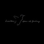 Heather | Fear of Falling (thin text on black, outline of a bird)
