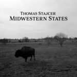 Thomas Stajcer | Midwestern States (a bison grazing in the foreground wiht some scrub and trees in the background)