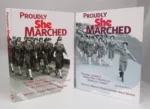 Proudly She Marched (two book covers by the CFUW on Canada's women in the armed forces)