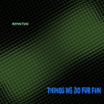 RiffAction | Things We Do For Fun (blue letters on a green textured background)