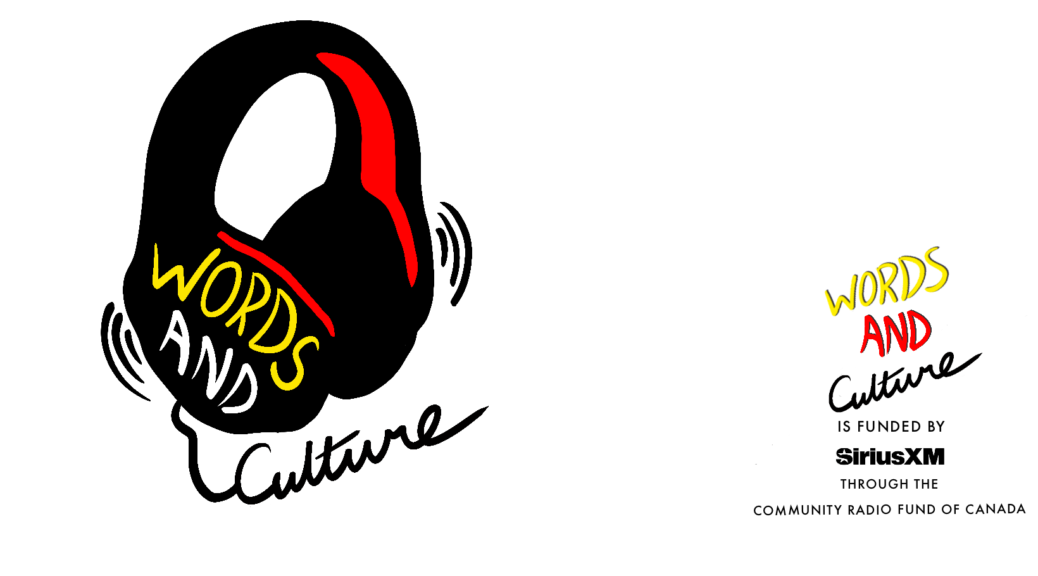 Words and Culture (illustration of words on a set of headphones, with "Culture" forming the curly cord)