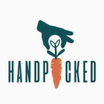 Handpicked (letter I replaced by a carrot about to be picked)